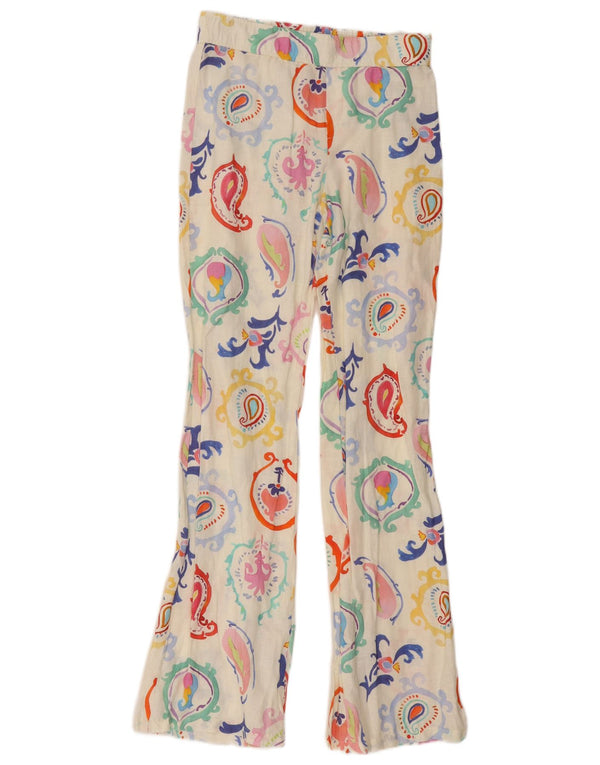 Pantaloni de damă Zara Casual Flare Mici L26 L32 In Multicolor Paisley