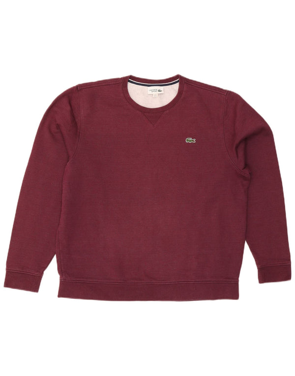 Pulover pentru bărbați Lacoste Mărimea 6 XL Bumbac Burgundy