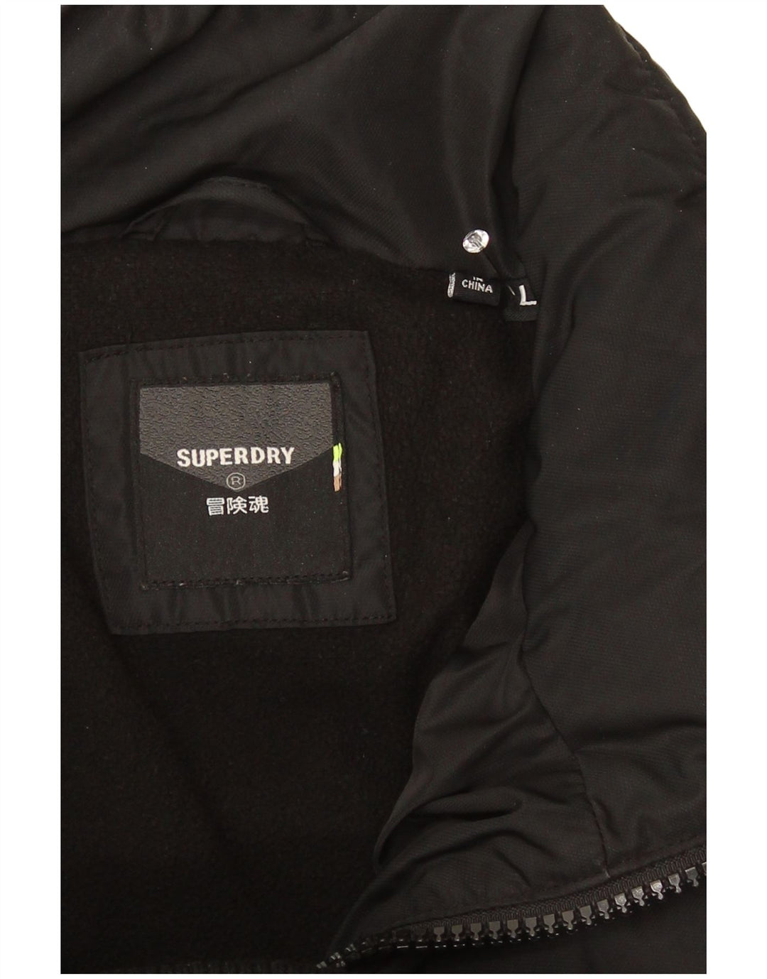 Jachetă căptușită pentru bărbați Superdry UK 40 Poliester camuflaj mare kaki