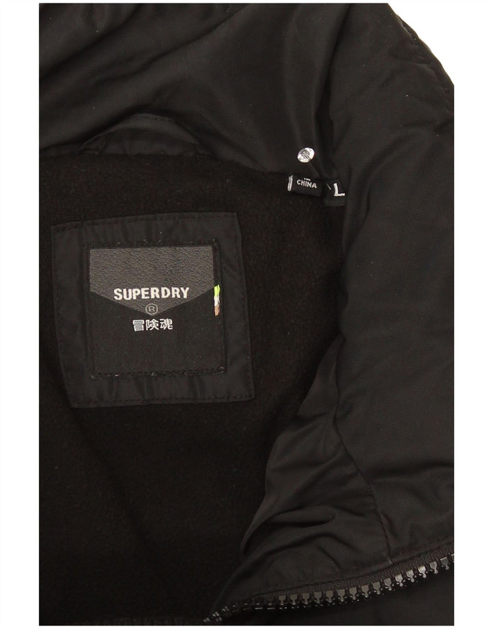 Jachetă căptușită pentru bărbați Superdry UK 40 Poliester camuflaj mare kaki