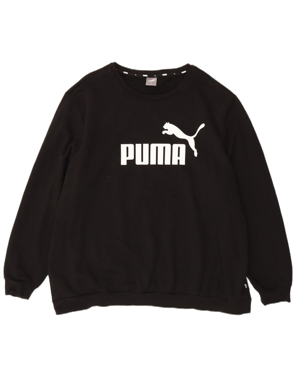Pulover grafic pentru bărbați Puma, 4XL, bumbac negru