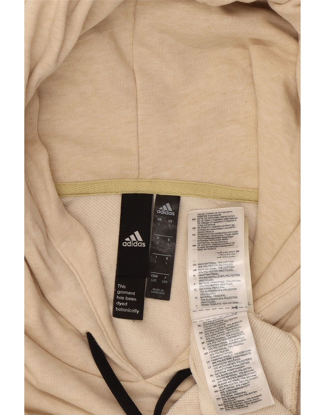 Pulover ADIDAS pentru bărbați, mare, bej, bumbac