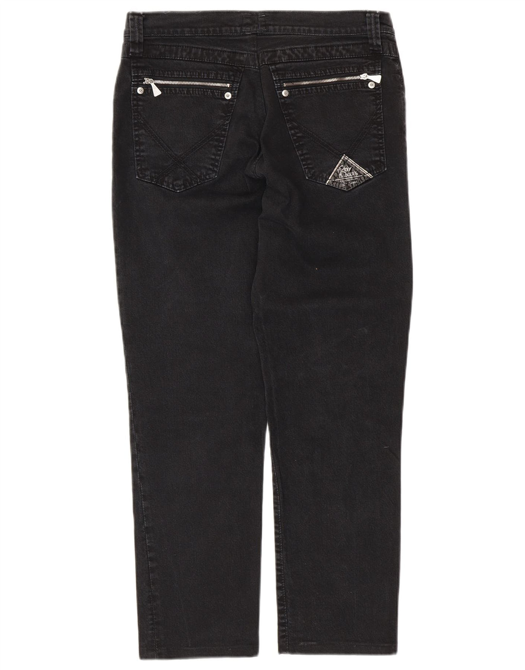 Blugi conici pentru femei ROY ROGERS W33 L27 negri