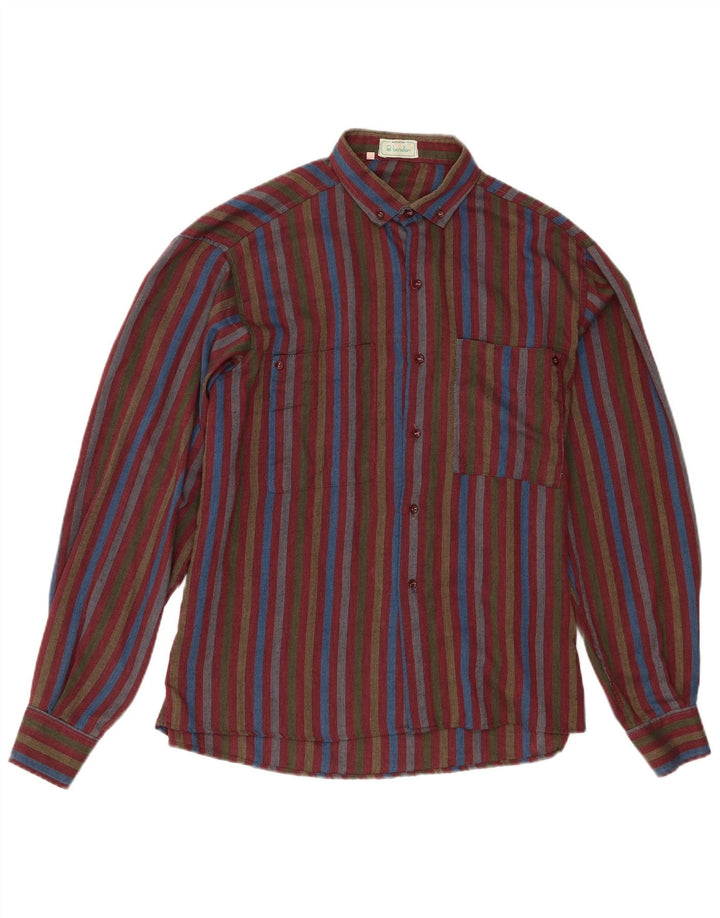 Cămașă de flanel pentru bărbați Benetton, bumbac cu dungi multicolore