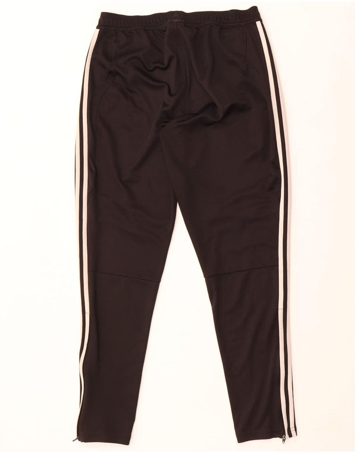 Pantaloni de trening Adidas pentru bărbați, poliester mediu negru