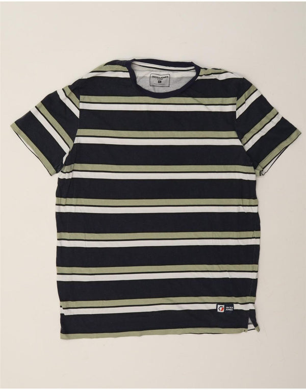 Tricou Jack & Jones pentru bărbați Top XL bleumarin, bumbac cu dungi