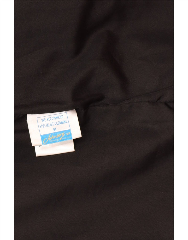 Palton de piele supradimensionat pentru femei VINTAGE UK 18 XL din piele neagră