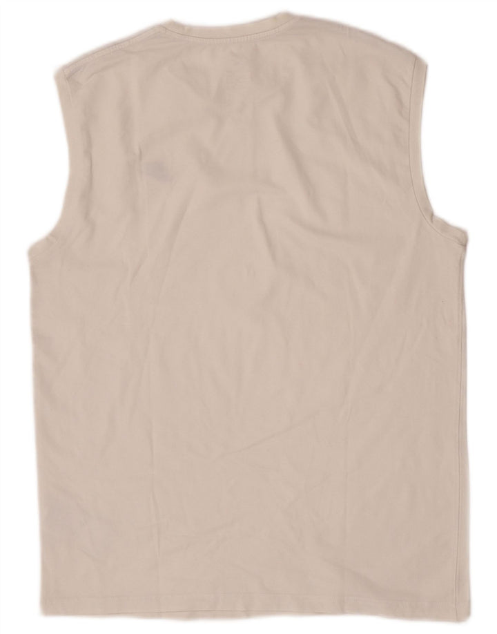Vest Top pentru bărbați Nike UK 42/44, mare, alb, bumbac