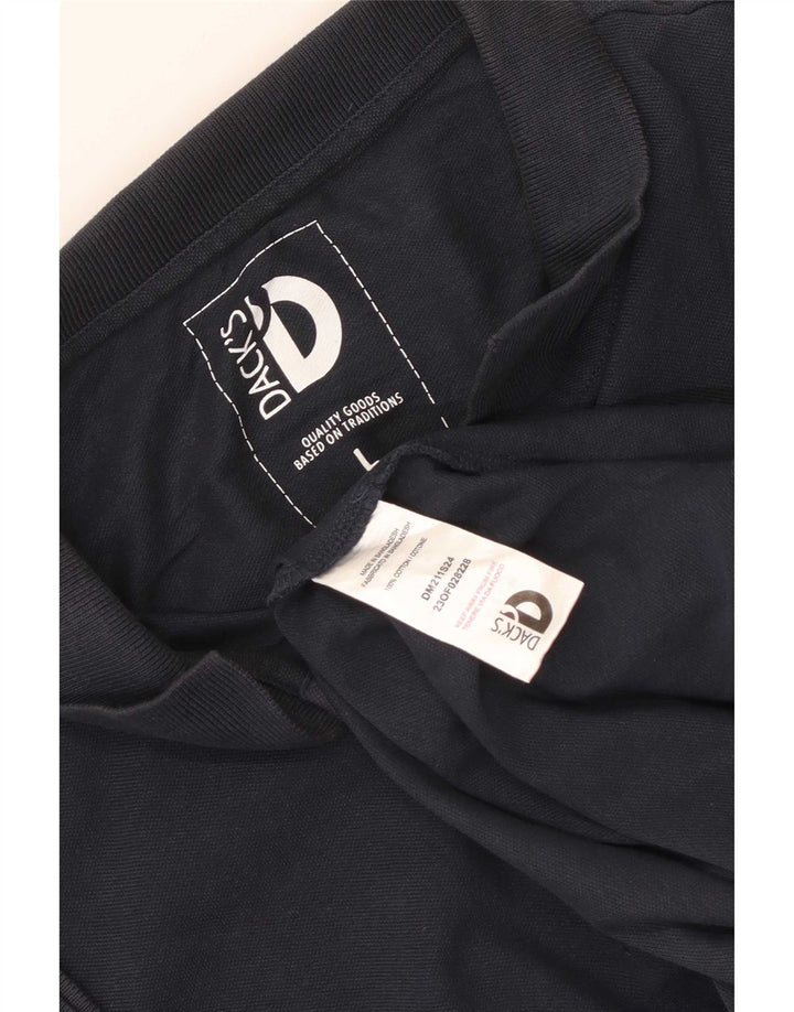 Tricou polo pentru bărbați Dack's, mare, albastru, bumbac