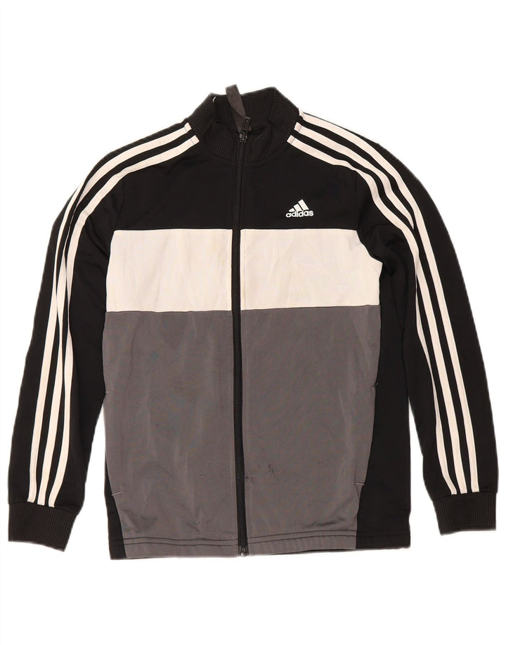 Jachetă de trening pentru băieți Adidas 9-10 ani, negru, poliester