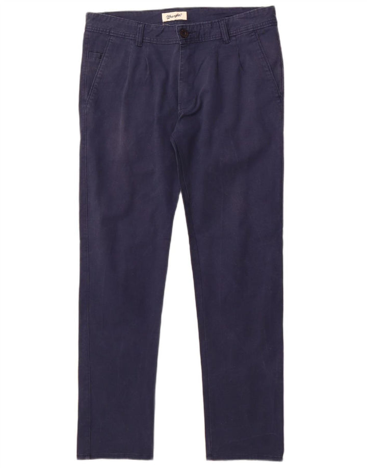 Pantaloni chino slim pentru bărbați Wrangler W34 L30 bleumarin