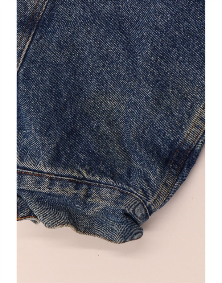 Jachetă pentru bărbați RIFLE Sherpa Denim UK 44 2XL Bumbac albastru