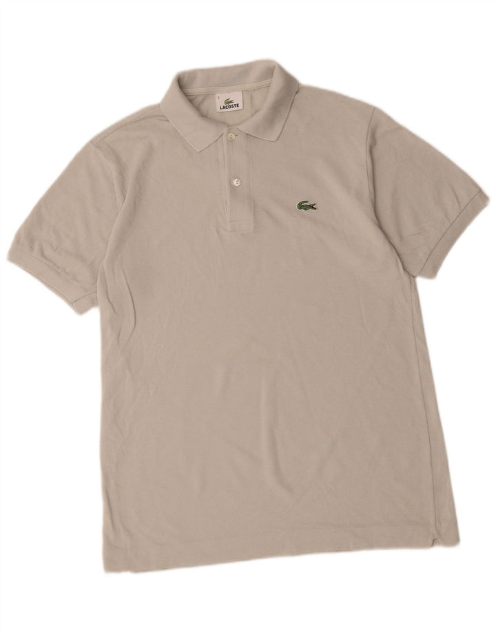Tricou polo Lacoste pentru bărbați, mărimea 3, bumbac gri mic