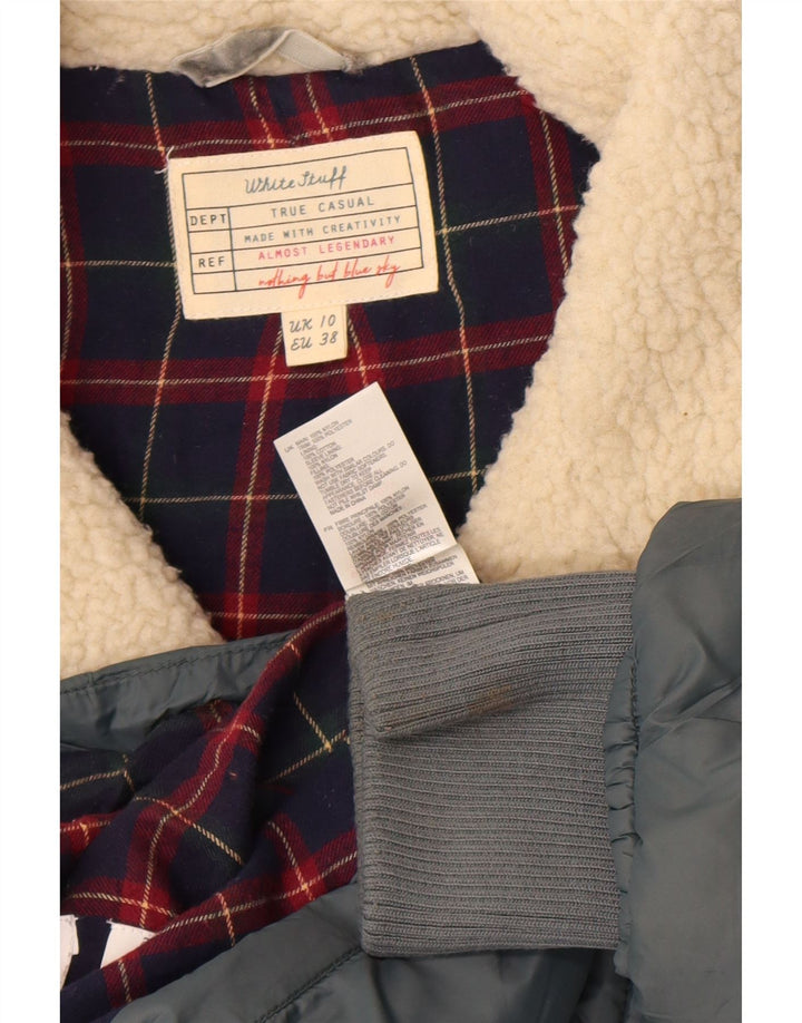 Jachetă căptușită pentru femei White Stuff UK 10 Small Blue Nylon