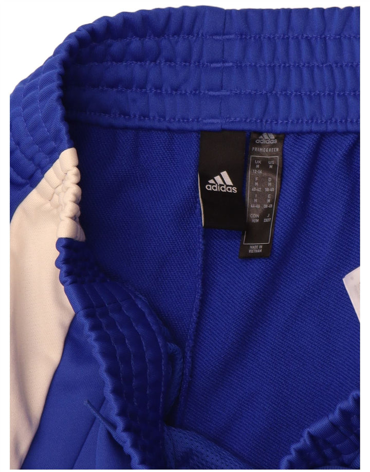 Pantaloni de trening Adidas pentru femei UK 12/14 Medium Blue Colorblock Poliester