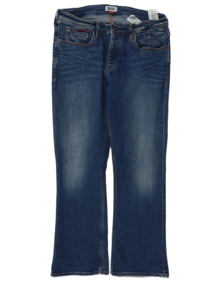 TOMMY HILFIGER Blugi Bootcut Bărbați W34 L28 Bumbac Albastru