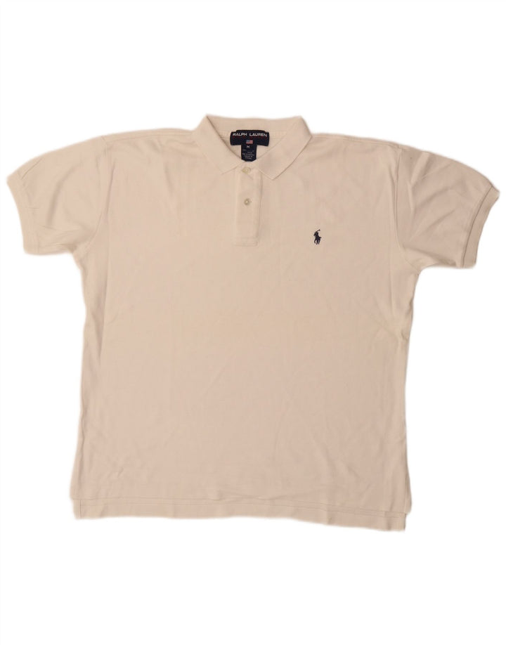 Polo Ralph Lauren pentru bărbați, bumbac alb mediu