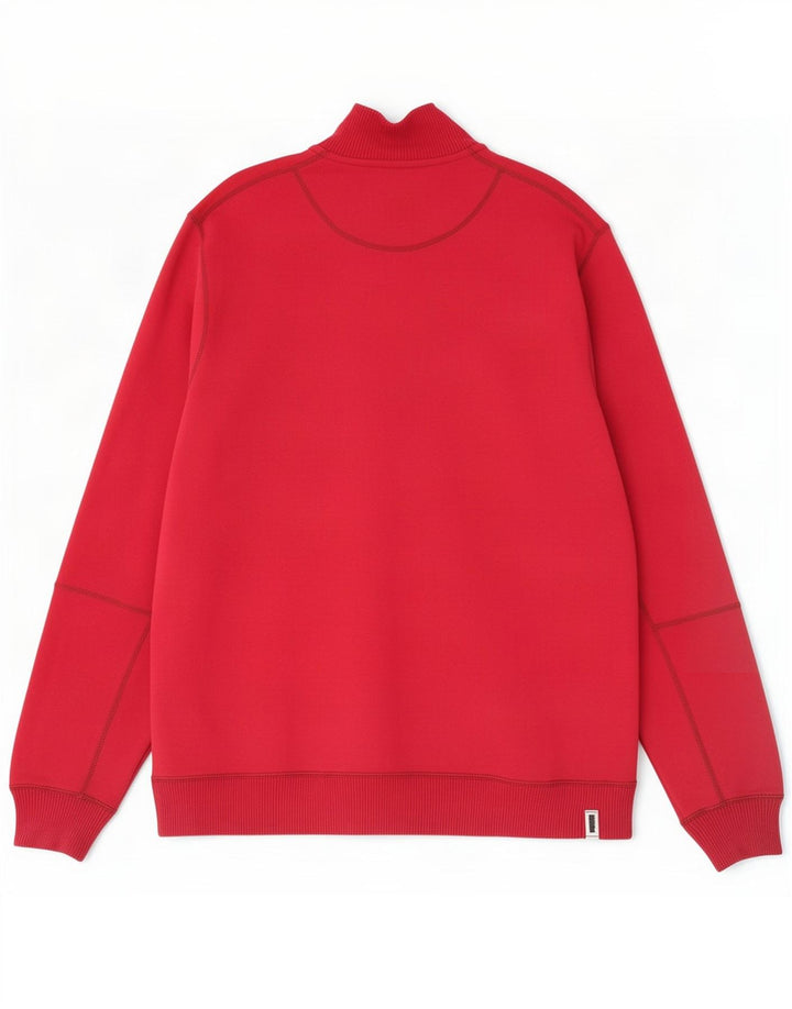 Jachetă de trening pentru bărbați Puma, bumbac roșu 2XL