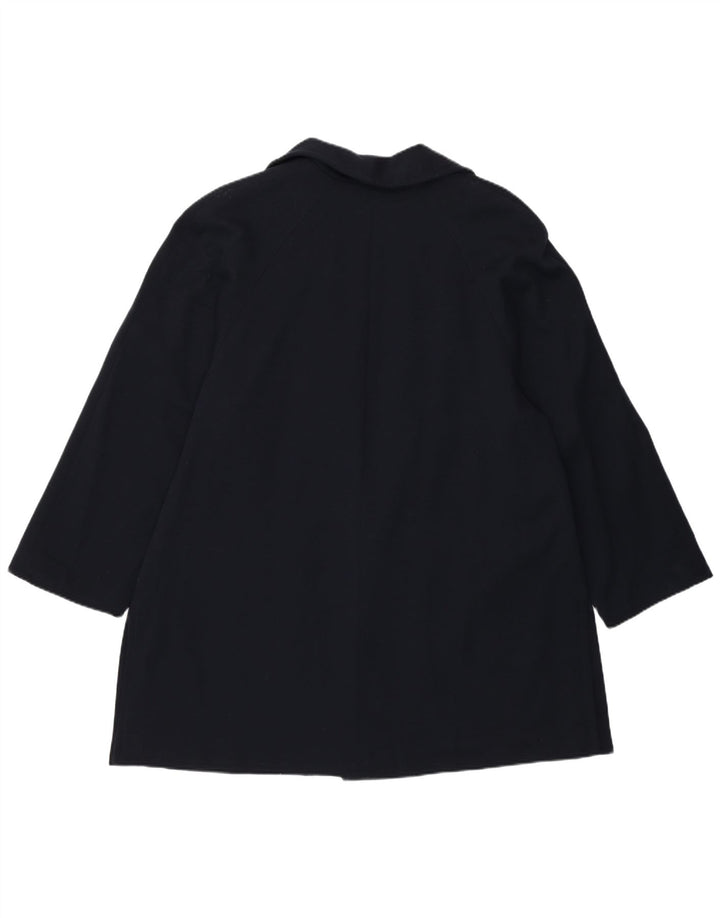 Palton deschis pentru femei Luisa Spagnoli UK 14 mare, lână virgină, albastru