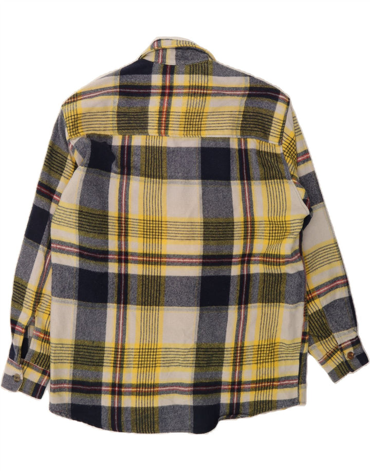 VINTAGE Mens Flannel Shirt Medium Multicoloured Check Acrylic Vintage Vintage and Second-Hand Vintage from Messina Hembry 