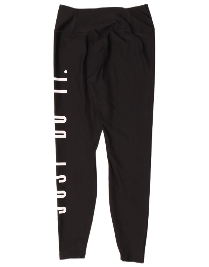 Leggings Nike Dri Fit Graphic pentru femei UK 10 Poliester negru mic