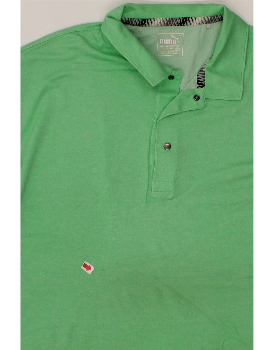 PUMA Mens Polo Shirt XL Green Vintage Puma and Second-Hand Puma from Messina Hembry 