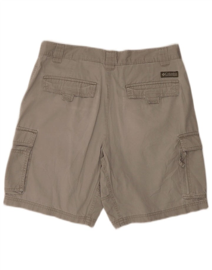 Pantaloni scurți cargo Columbia pentru bărbați W30, bumbac gri mediu