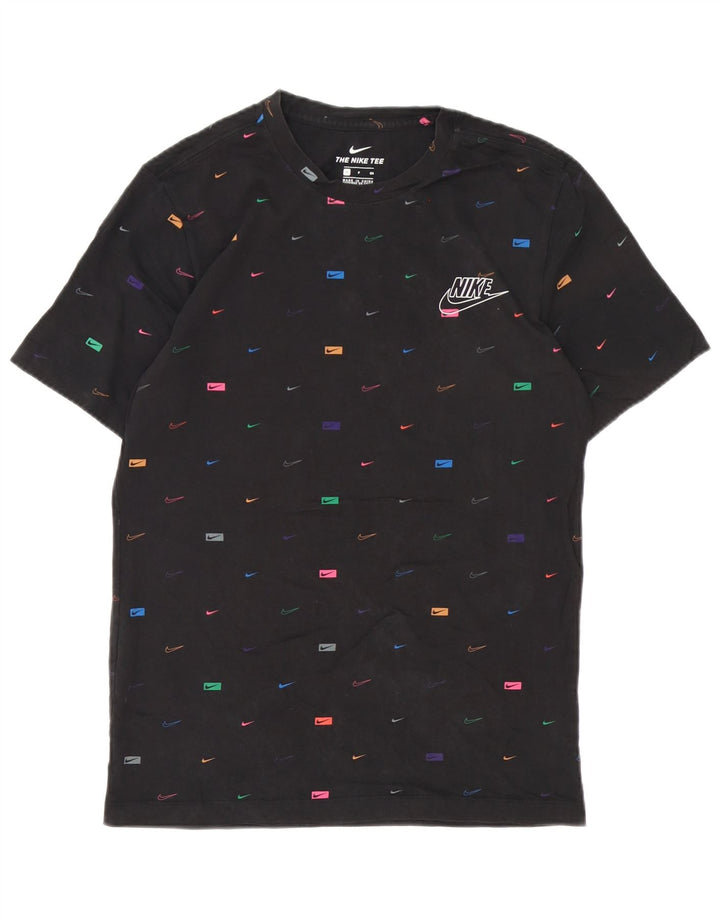 Tricou grafic Nike pentru bărbați Top mic, negru, bumbac