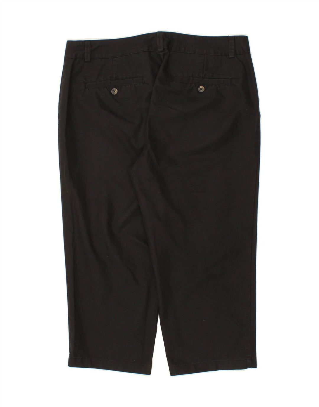 DOCKERS Womens Capri Chino Trousers US 12 Large W34 L20 Black Polyester Vintage Dockers and Second-Hand Dockers from Messina Hembry 
