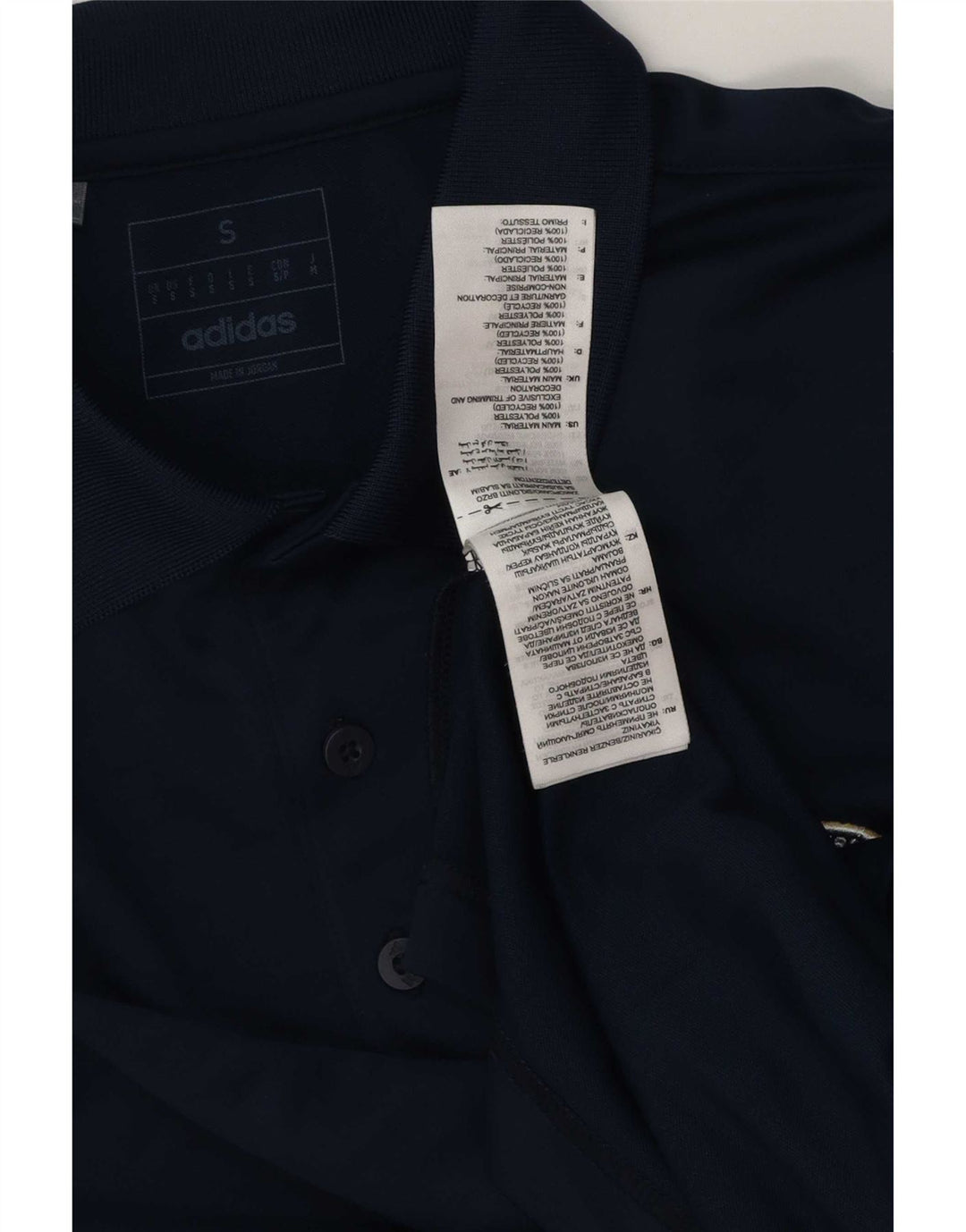 Tricou polo pentru bărbați Adidas, mic, albastru, poliester