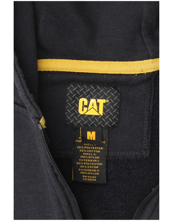 Pulover pentru bărbați Caterpillar, cu fermoar, poliester, albastru, mediu