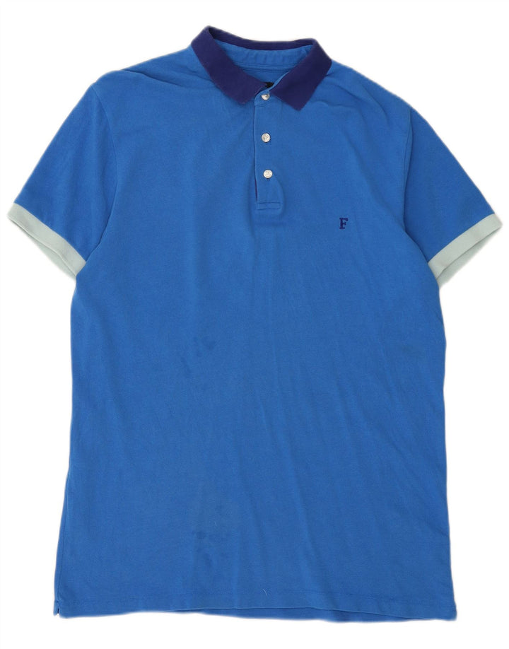 FRENCH CONNECTION Tricou polo pentru bărbați XL Bumbac albastru