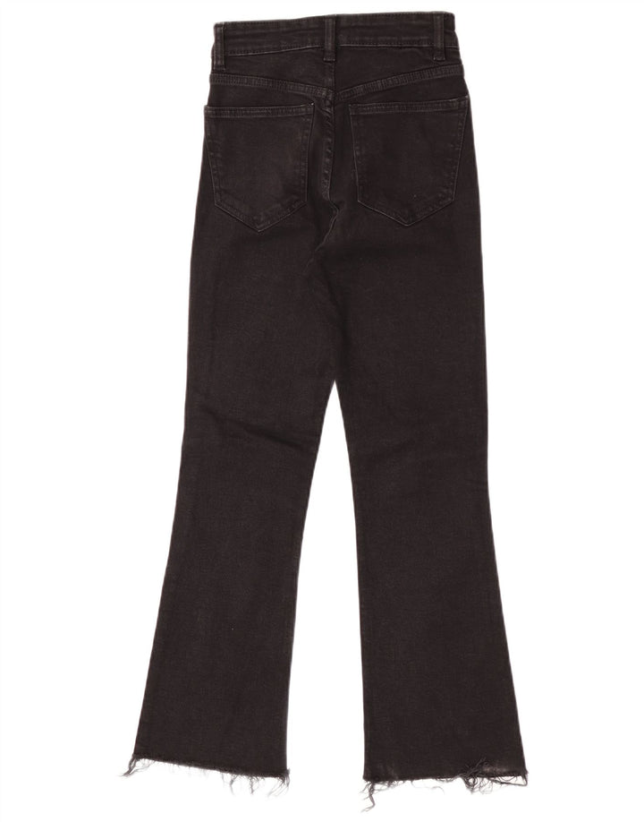 Blugi pentru femei Bootcut Zara EU 34 2XS W24 L25 Negri