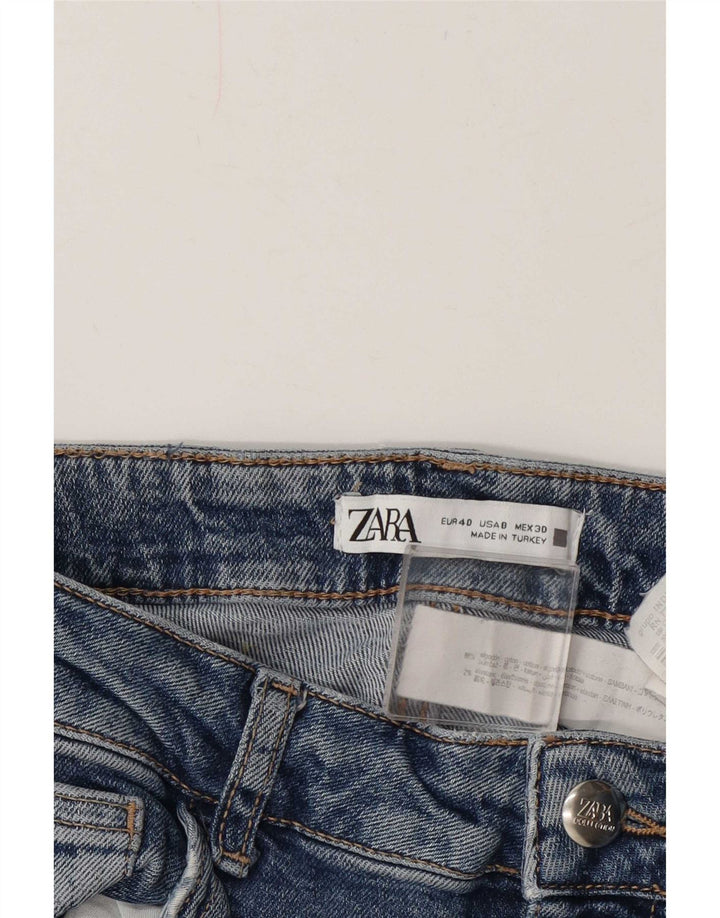 Blugi evazați pentru femei Zara EU 40 Medium W30 L31 Blue Bumbac
