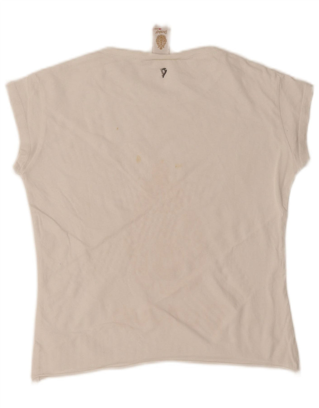 Tricou cu grafic Crop Dondup pentru femei Top UK 12 Medium White