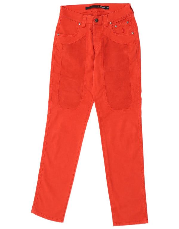 Jeckerson Womens Slim Jeans W30 L32 Red Cotton