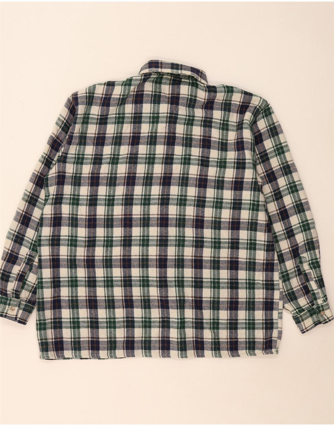 Cămașă Vintage pentru bărbați din flanel XL, multicoloră, cu carouri