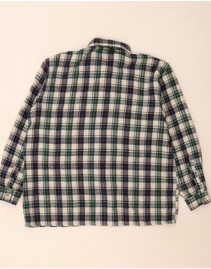 Cămașă Vintage pentru bărbați din flanel XL, multicoloră, cu carouri