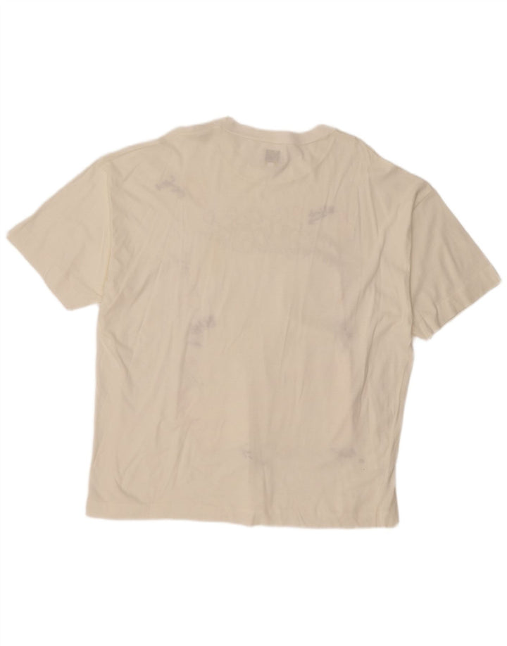 Tricou grafic BENETTON pentru bărbați Top XL alb