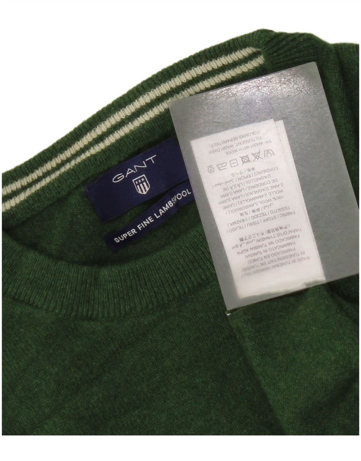 Gant Pulover supradimensionat pentru femei cu decolteu rotund UK 10 Lână verde mică