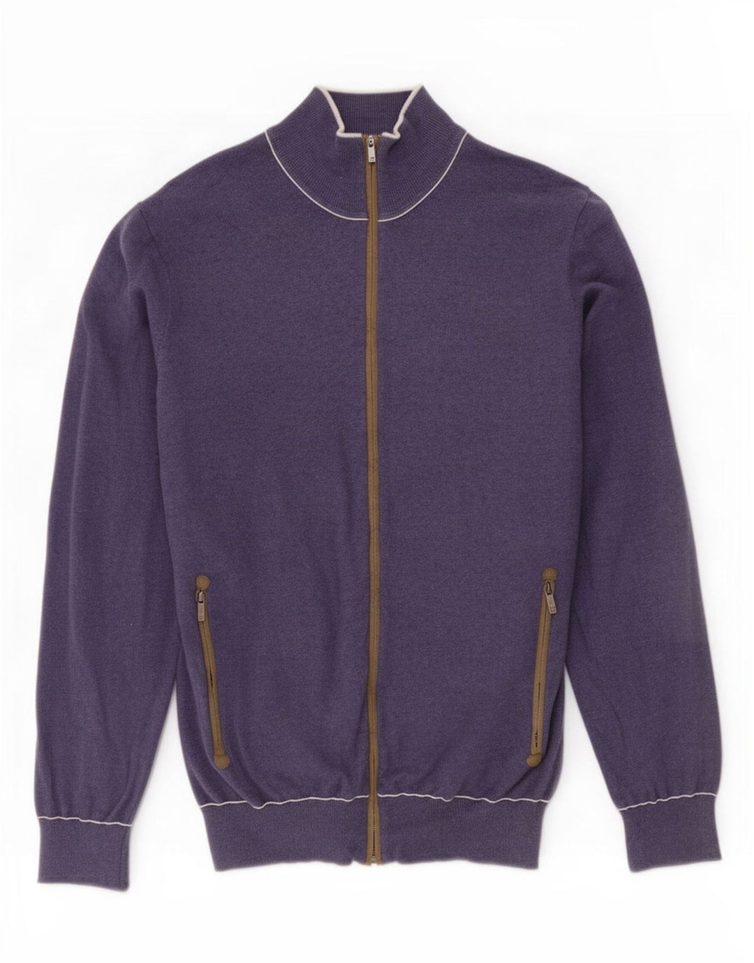 Pulover cardigan Massimo Dutti pentru bărbați, bumbac bleumarin mediu