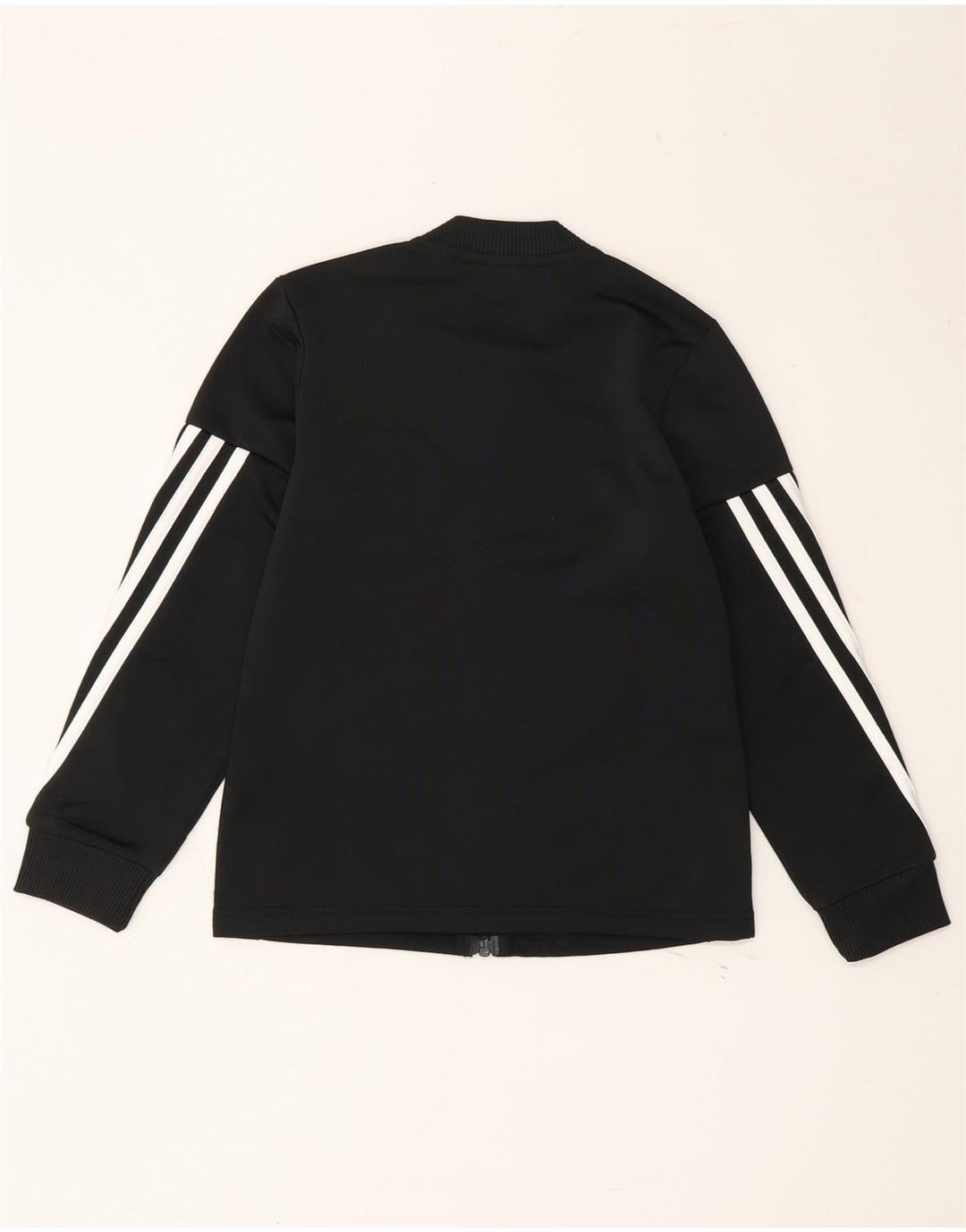 ADIDAS Boys Tracksuit Top Jacket 7-8 Years Black Polyester Vintage Adidas and Second-Hand Adidas from Messina Hembry 
