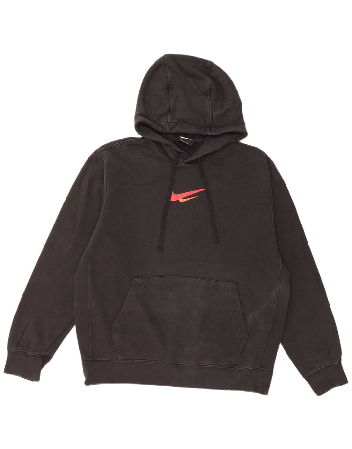 Pulover Nike Grafic pentru bărbați, bumbac mediu negru