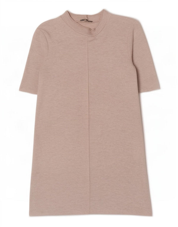 Rochie de damă Zara Marea Britanie 14 Medium Bej Poliester cu pete