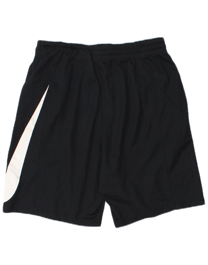 Pantaloni scurți sport Nike Dri Fit Graphic pentru bărbați, poliester mediu negru