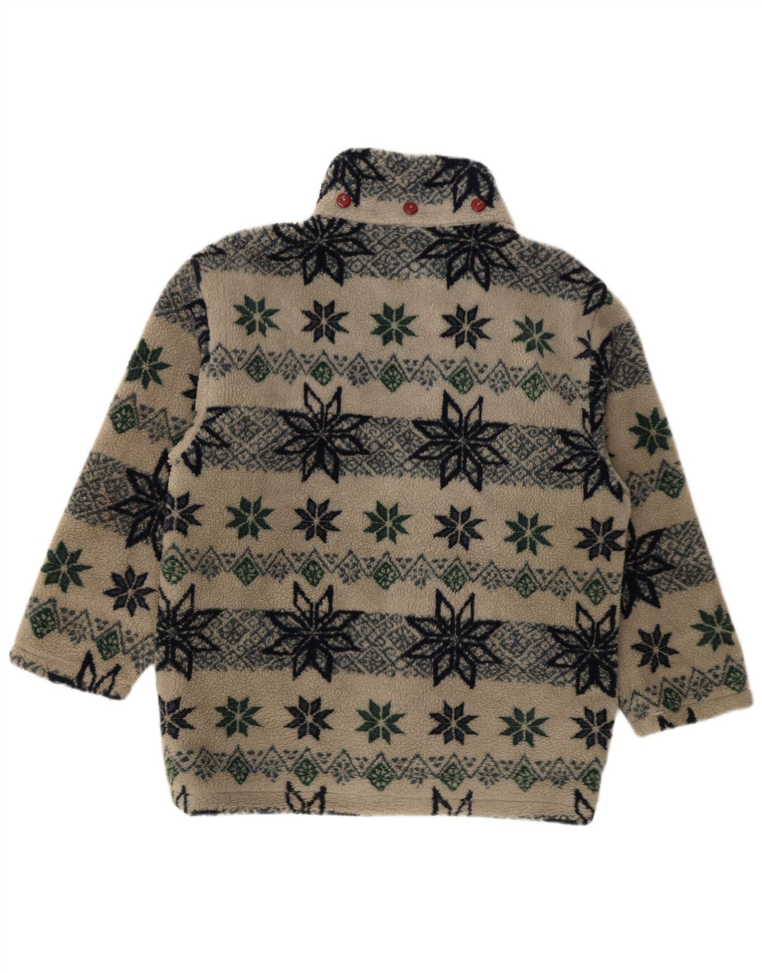 Jachetă de vânt pentru bărbați din fleece Astrolabio UK 38 Medium Bej Geometric