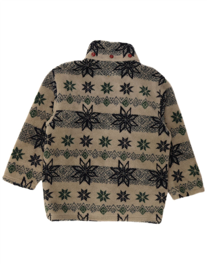 Jachetă de vânt pentru bărbați din fleece Astrolabio UK 38 Medium Bej Geometric