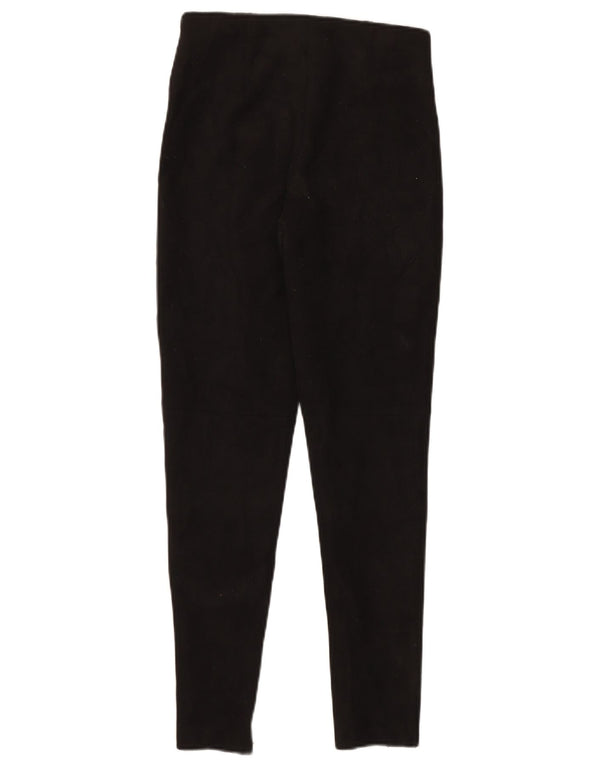 Zara Womens Skinny Casual Trousers XS W26 L28 Black Polyester