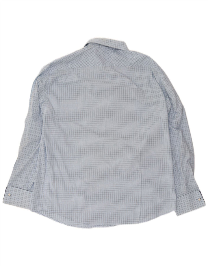 Cămașă formală pentru bărbați Ben Sherman XL, bumbac cu carouri albastre