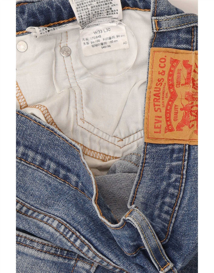 Blugi drepti pentru bărbați Levi's 514 W33 L30 Bumbac albastru